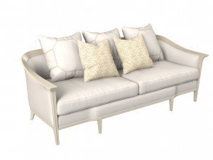 Caracole Eaves Drop 419-111-A Sofa 3D-Modell