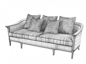 Caracole Eaves Drop 419-111-A Sofa 3D-Modell