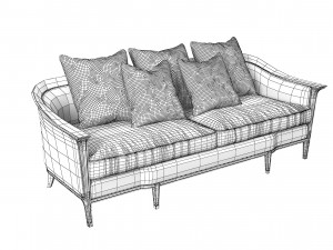Caracole Eaves Drop 419-111-A Sofa 3D-Modell