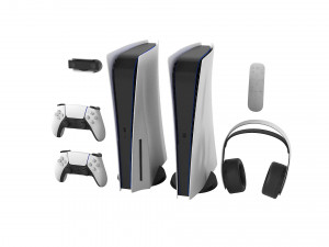 Playststion 5 Set Modèle 3D