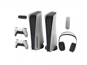 Playststion 5 Set 3D Model