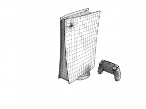 Playstation 5 Without A Disc Drive 3D Model