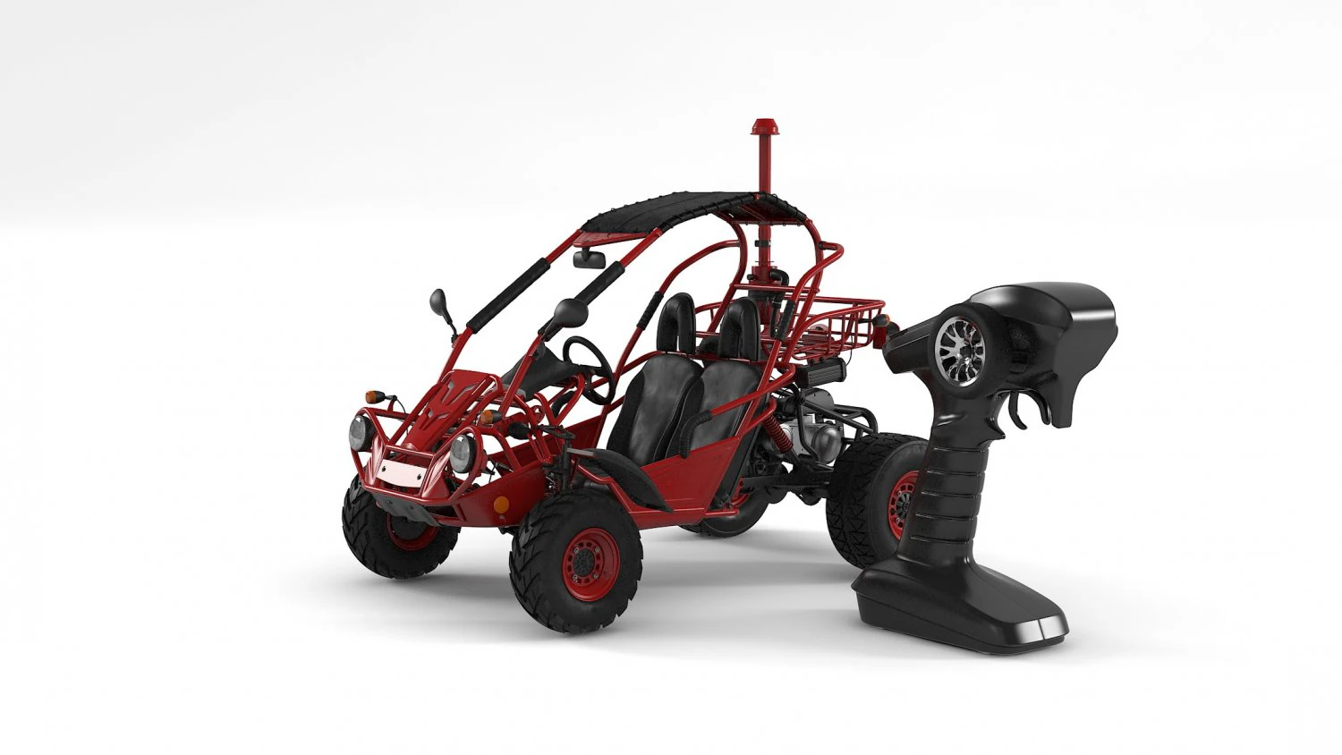 Rc Toy Buggy Car 3D Model .c4d .max .obj .3ds .fbx .stl .blend