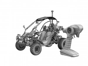 Rc Toy Buggy Car 3D Модель