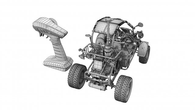 Rc Toy Buggy Car 3D in 3DExport