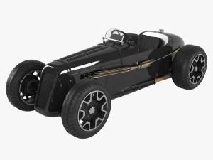1930 Austin Seven Special Monoposto Roadster Car Model 3D