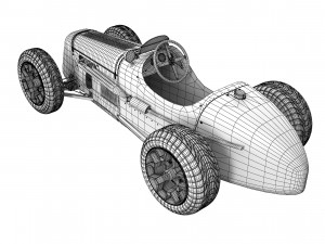 1930 Austin Seven Special Monoposto Roadster Car Model 3D
