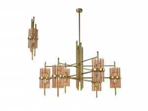Cobet lighting Symphony 257 560 ce chandelier wall lamp set 3D 模型