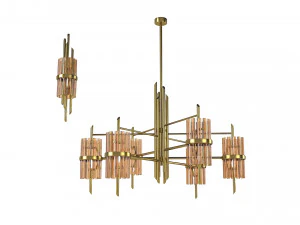 Cobet Lighting Symphony 257 560 ce Kronleuchter Wandlampenset 3D Modell