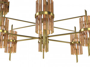 Cobet lighting Symphony 257 560 ce chandelier wall lamp set Model 3D