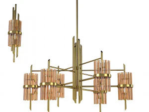 Cobet lighting Symphony 257 560 ce chandelier wall lamp set 3D Model