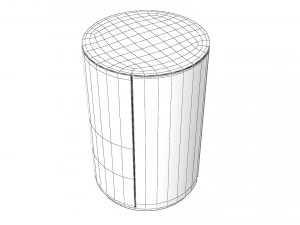 Meridiani Gong Due night table 3D Model