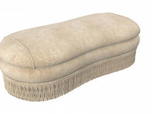 Galimberti Nino Anemone Pouf modern oval 3D Model