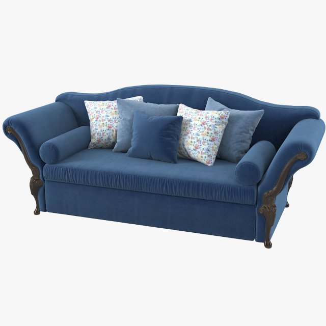 Savio Firmino 3446A Sofa 3D 模型 .c4d .max .obj .3ds .fbx .stl .blend 
