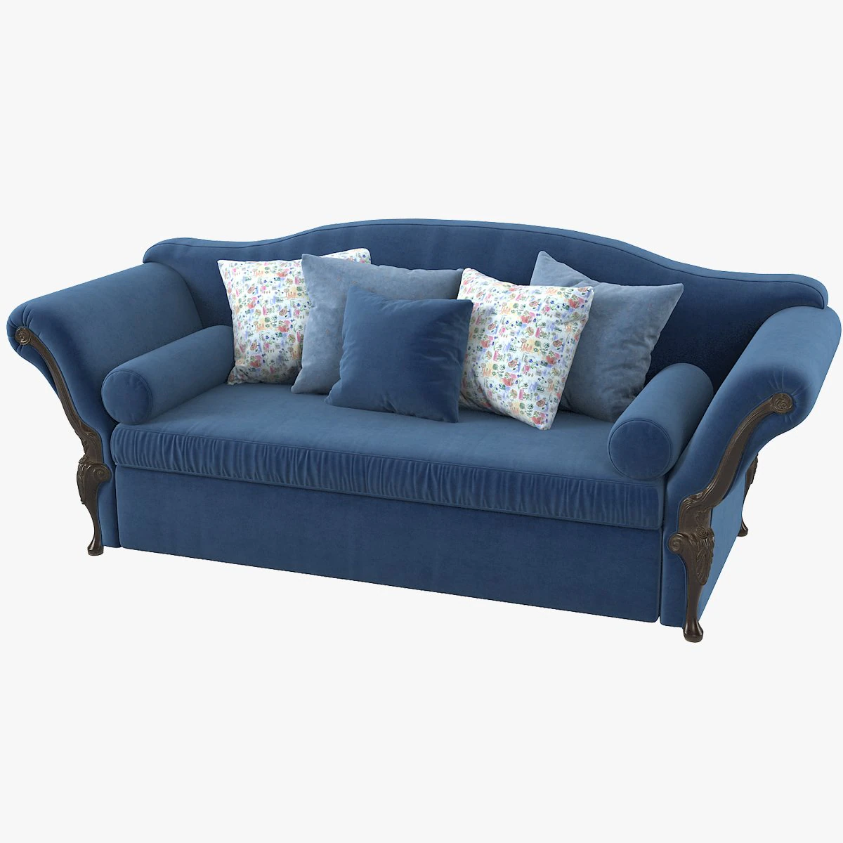 Savio Firmino 3446A Sofa 3D Model .c4d .max .obj .3ds .fbx .stl .blend 
