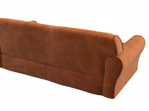 Housse Leather Sofa By Baxter Modelo 3D