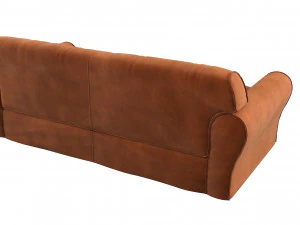 Housse Leather Sofa By Baxter 3D Model