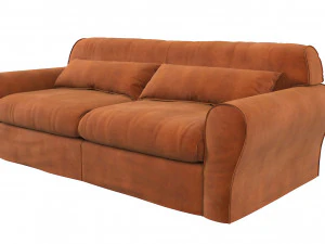 Housse Leather Sofa By Baxter 3D Model