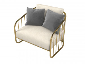 Formitalia Charleston Armchair Model 3D