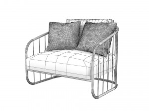 Formitalia Charleston Armchair Model 3D