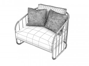 Formitalia Charleston Armchair Model 3D