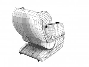 Amaguchi Axiom Chrome Massage Chair 3D Модель