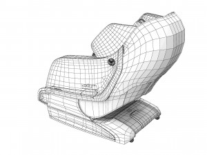 Amaguchi Axiom Chrome Massage Chair 3D Модель
