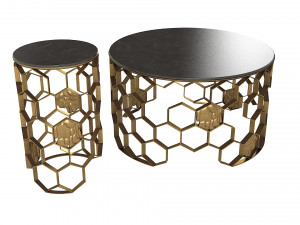 Koket Brabbu Manuka Side Tables 3D 모델