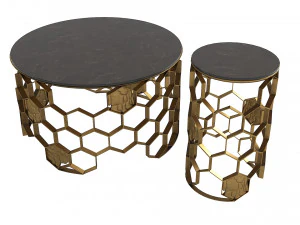 Koket Brabbu Manuka Side Tables 3D Model