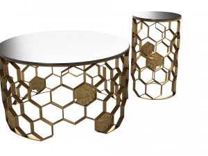 Koket Brabbu Manuka Side Tables 3D Model