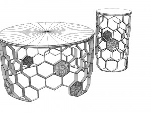 Koket Brabbu Manuka Side Tables 3D 모델