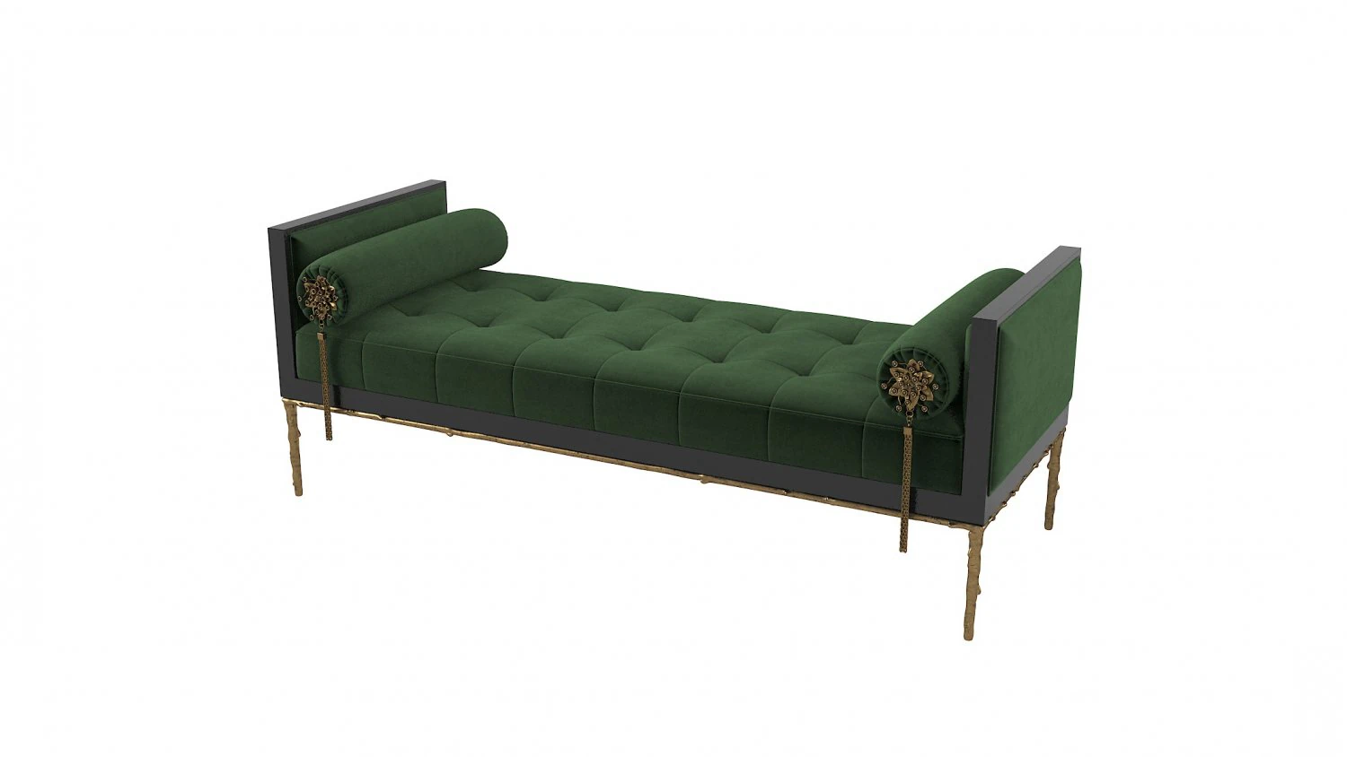 Koket Prive Day Bed Ottoman 3D Model .c4d .max .obj .3ds .fbx .stl .blend 