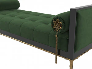 Koket Prive Day Bed Ottoman 3D Model