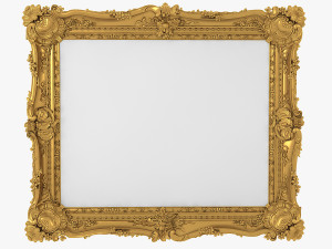 Baroque Picture Frame Pro Collection 3D Model