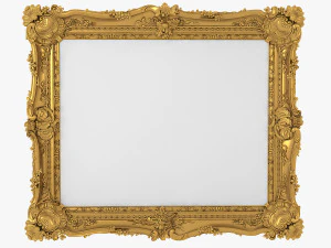 Baroque Picture Frame Pro Collection 3D Model