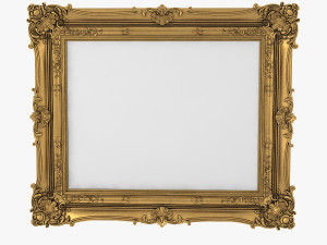 Baroque Picture Frame Pro Collection 3D Model