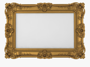 Baroque Picture Frame Pro Collection 3D Model