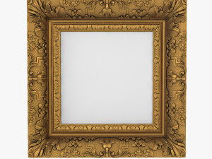 Baroque Picture Frame Pro Collection 3D Model