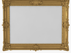 Baroque Picture Frame Pro Collection 3D Model