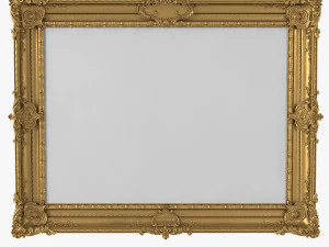 Baroque Picture Frame Pro Collection 3D Model
