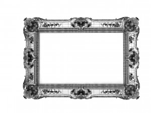 Baroque Picture Frame Pro Collection 3D Model