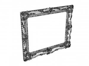 Baroque Picture Frame Pro Collection 3D Model