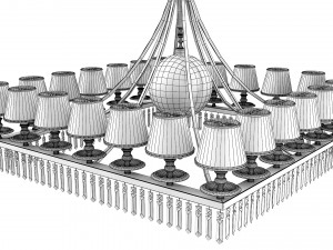 Sherwood Chandelier 3D Модель
