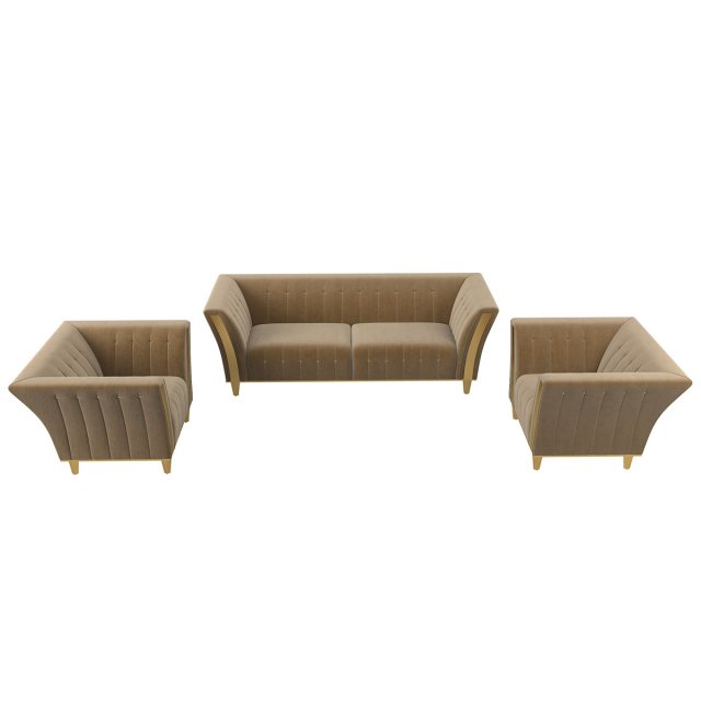 Adora diamante sofa and Chair Set 3Dモデル .c4d .max .obj .3ds .fbx .stl .blend 
