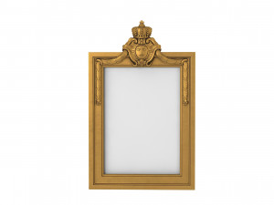 Baroque Picture Frame 24 3D Модель