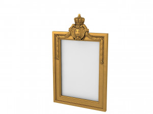 Baroque Picture Frame 24 3D Модель