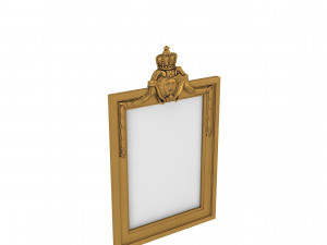 Baroque Picture Frame 24 3D Модель