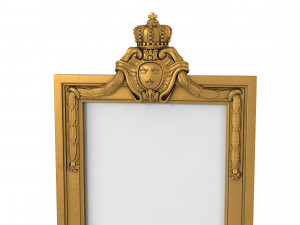 Baroque Picture Frame 24 3D Модель