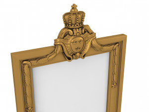 Baroque Picture Frame 24 3D Модель