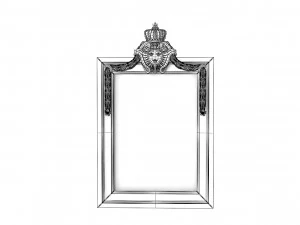 Барокова фоторамка 24 3D Модель